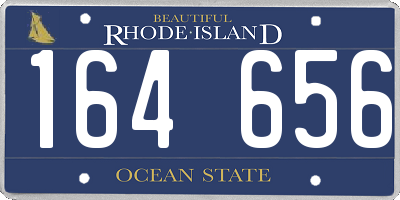 RI license plate 164656