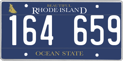 RI license plate 164659