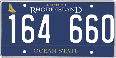 RI license plate 164660