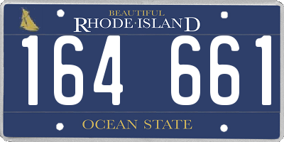 RI license plate 164661