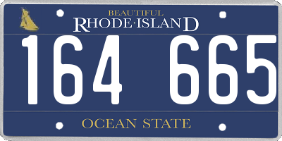 RI license plate 164665