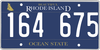 RI license plate 164675