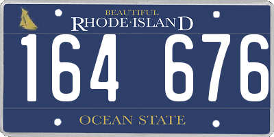 RI license plate 164676