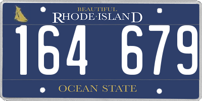 RI license plate 164679
