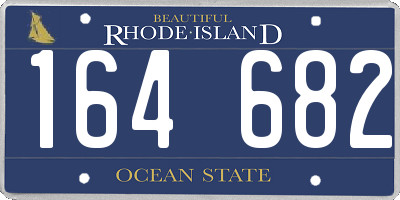 RI license plate 164682