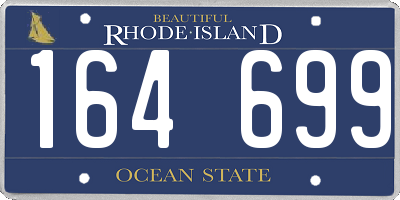 RI license plate 164699