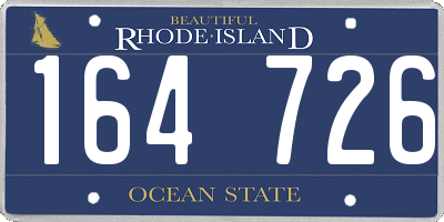 RI license plate 164726