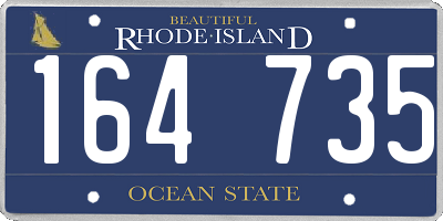 RI license plate 164735