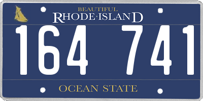 RI license plate 164741