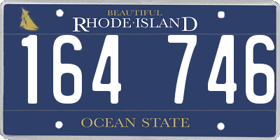 RI license plate 164746