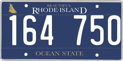 RI license plate 164750