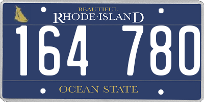 RI license plate 164780