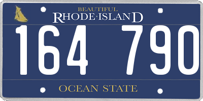 RI license plate 164790