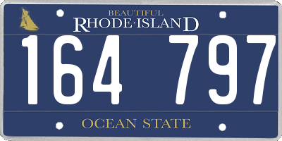 RI license plate 164797
