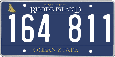 RI license plate 164811