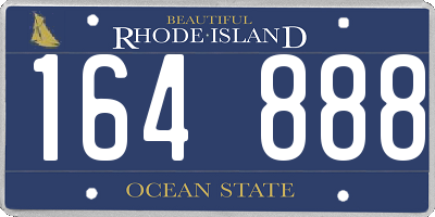 RI license plate 164888