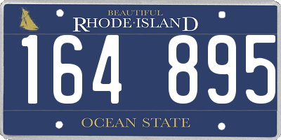 RI license plate 164895