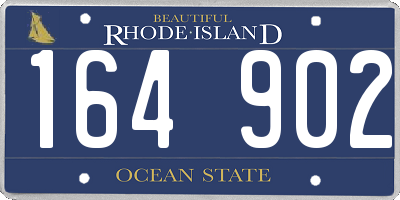 RI license plate 164902