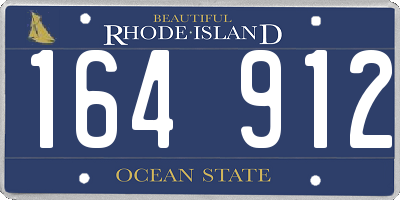RI license plate 164912