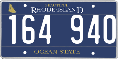 RI license plate 164940