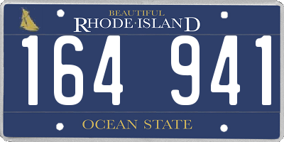 RI license plate 164941