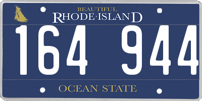 RI license plate 164944