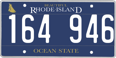 RI license plate 164946