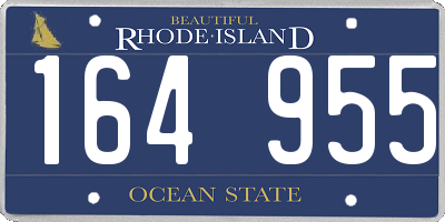 RI license plate 164955