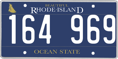 RI license plate 164969