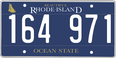 RI license plate 164971