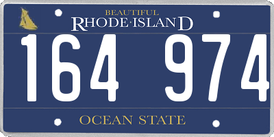 RI license plate 164974