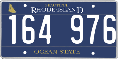 RI license plate 164976