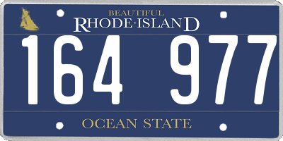 RI license plate 164977