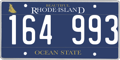 RI license plate 164993