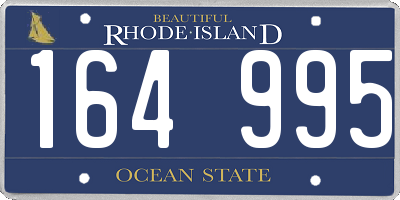 RI license plate 164995
