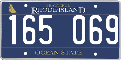 RI license plate 165069