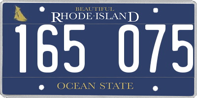 RI license plate 165075