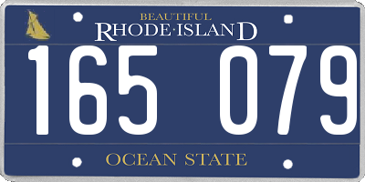 RI license plate 165079
