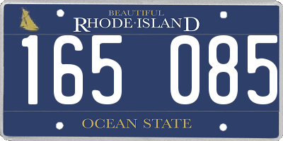 RI license plate 165085