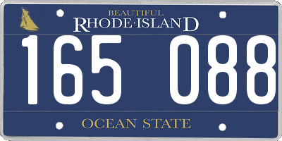 RI license plate 165088