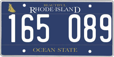 RI license plate 165089