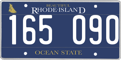 RI license plate 165090