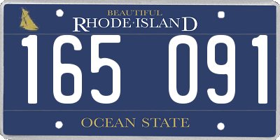 RI license plate 165091