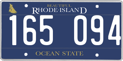 RI license plate 165094