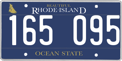 RI license plate 165095