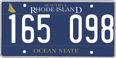 RI license plate 165098