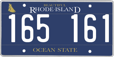 RI license plate 165161