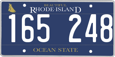 RI license plate 165248