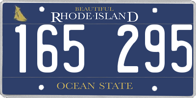 RI license plate 165295