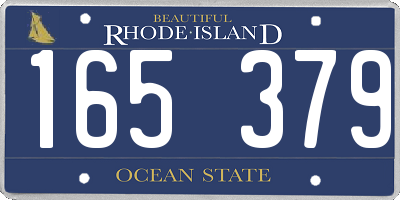 RI license plate 165379